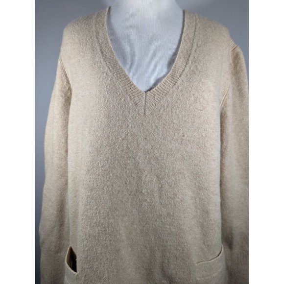 J. Crew Tan V-Neck Sweater - Picture 3 of 8